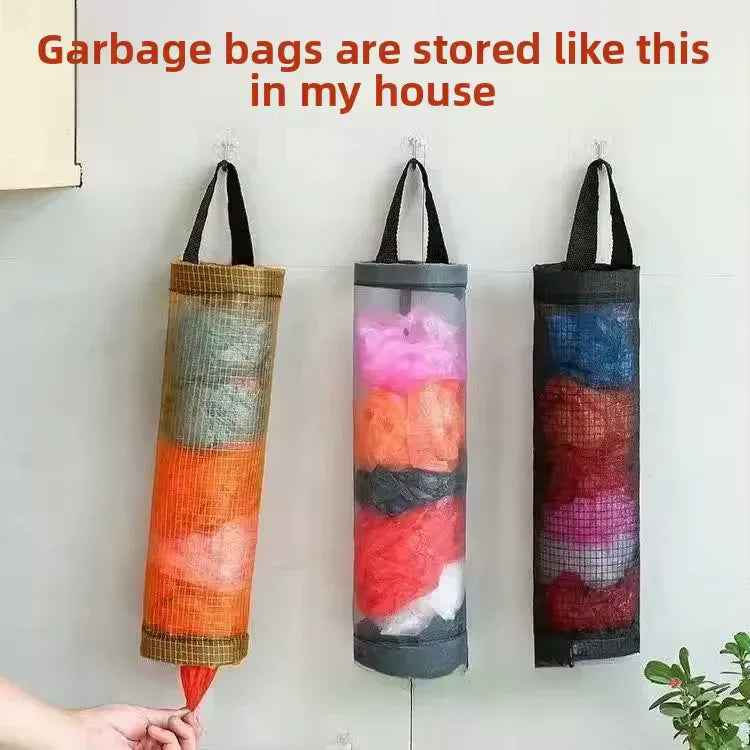 Wall Mounted Plastic Bag Organizer – Durable & Space-Saving