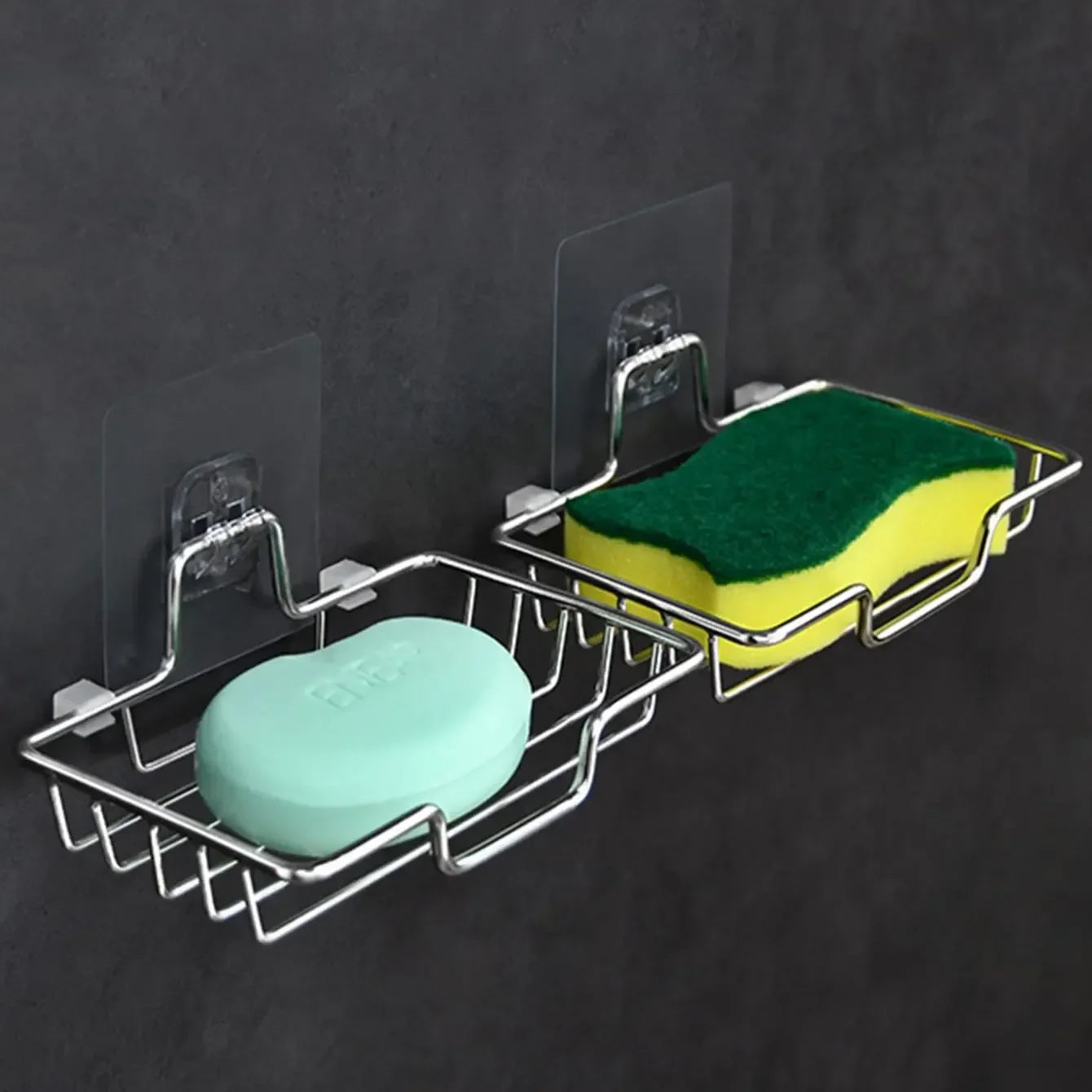Wall Mounted Soap Holder - Stainless Steel Rack