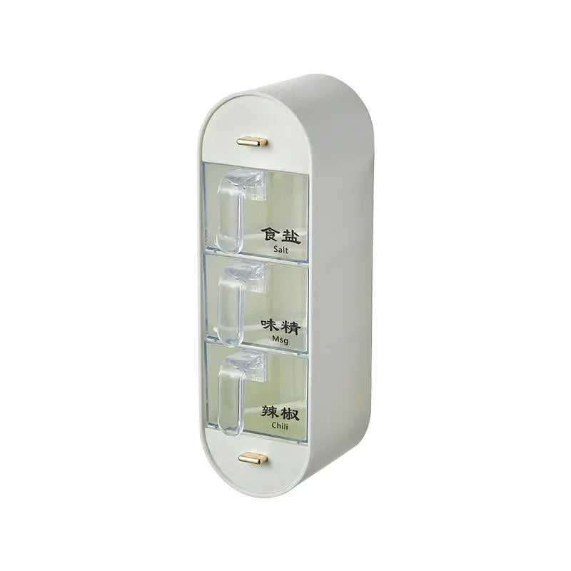 Wall Mounted Spice Box with Removable Containers (Each )