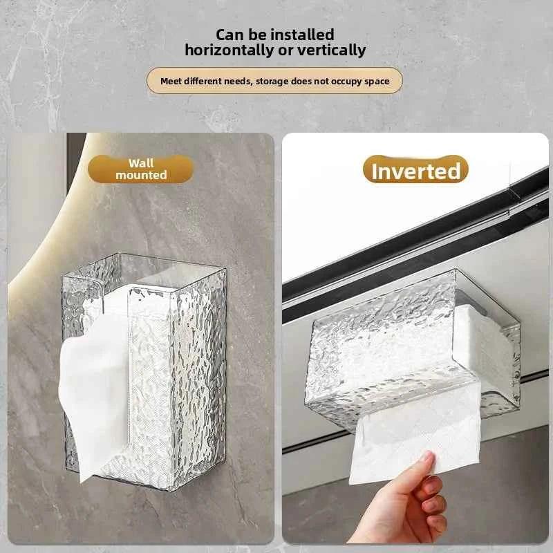 Glacier Pattern Wall-Mounted Tissue Box
