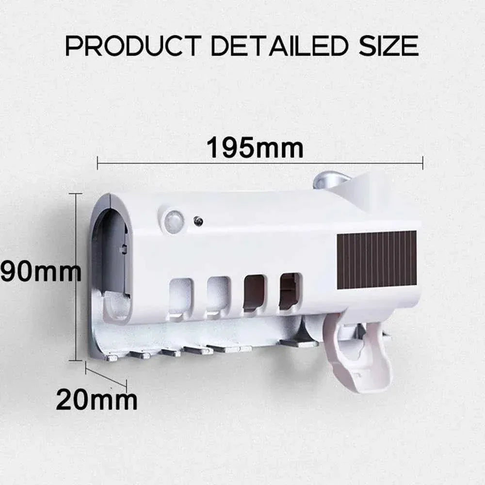 Wall-Mounted Toothbrush Organizer with Smart Design