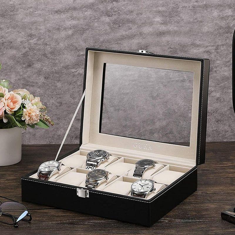 Luxury Watch Display Case with Lock