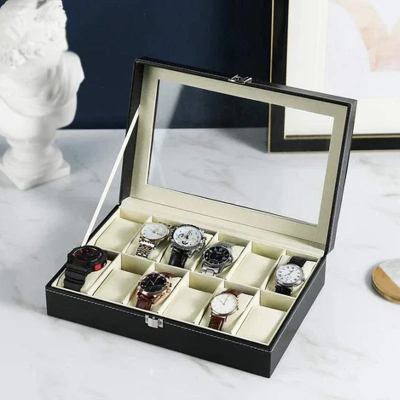 Luxury Watch Display Case with Lock