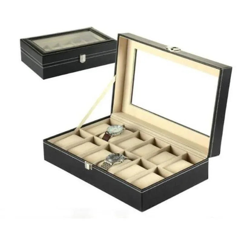 Luxury Watch Display Case with Lock