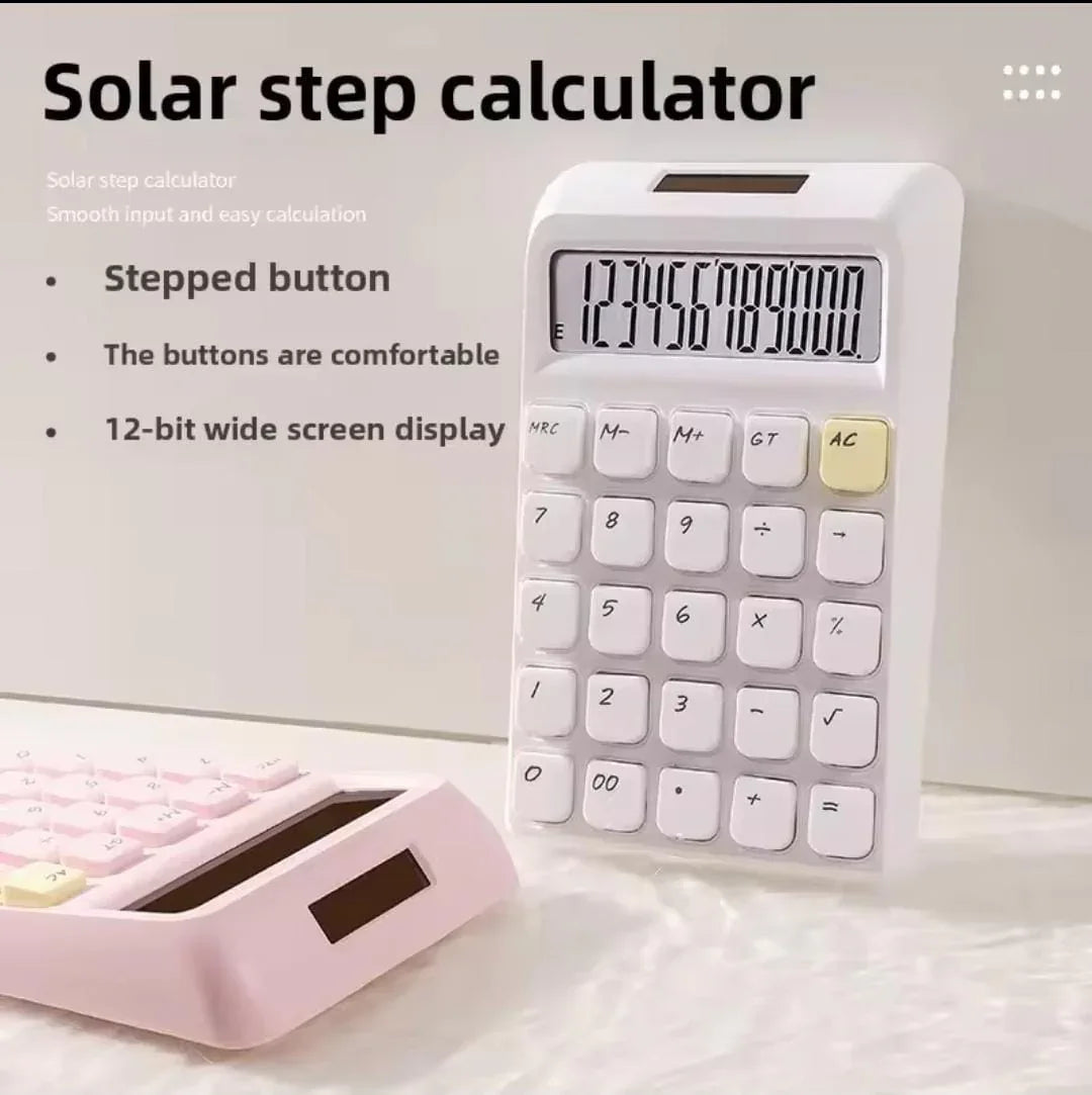 Step Button Calculator for Students - Solar Power