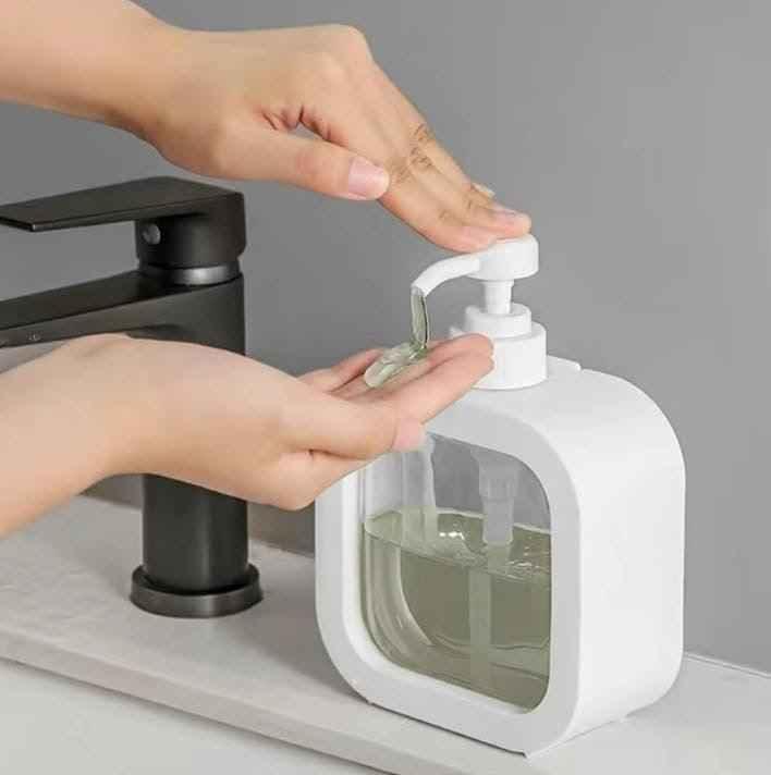 Square Soap Dispenser with Modern & Refillable