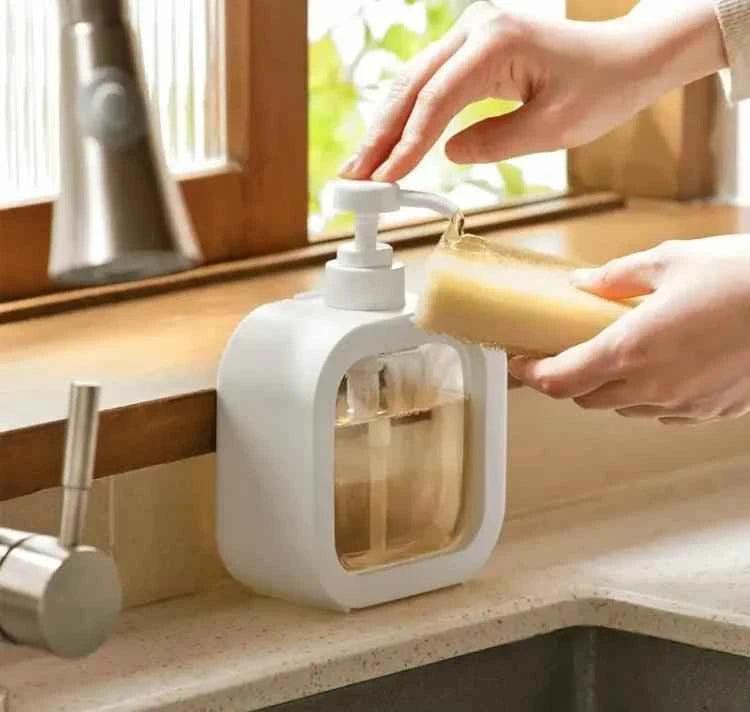 Square Soap Dispenser with Modern & Refillable
