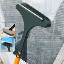 Window Cleaning Tool with Dual-Sided Brush