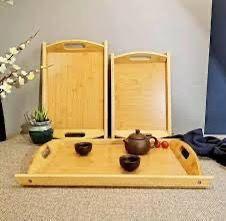 Wooden Serving Tray Set – 3 Pcs Kitchen & Dining
