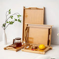 Wooden Serving Tray Set – 3 Pcs Kitchen & Dining