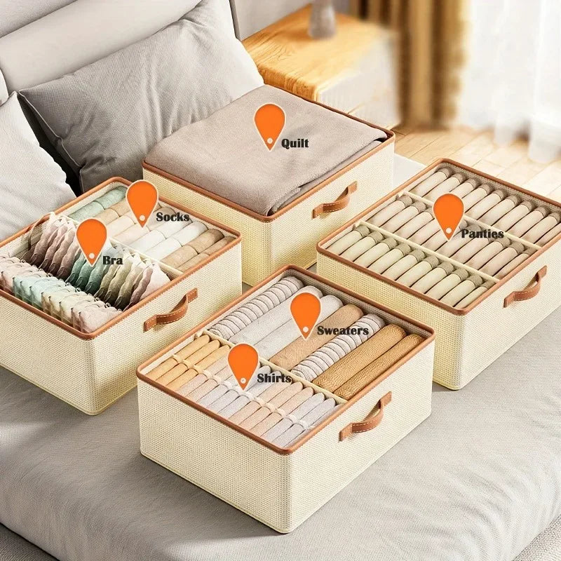 Wardrobe Clothing Storage Box with Handle
