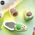 2 in 1 Portable Makeup Mirror Fan with LED Light